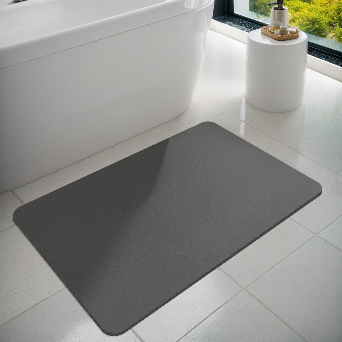 Omgoods- Badmat Antislip - Rubber - Absorberend - Dun - Voor Douche - 43 x 80 cm - Vlekbestendig - Douchemat