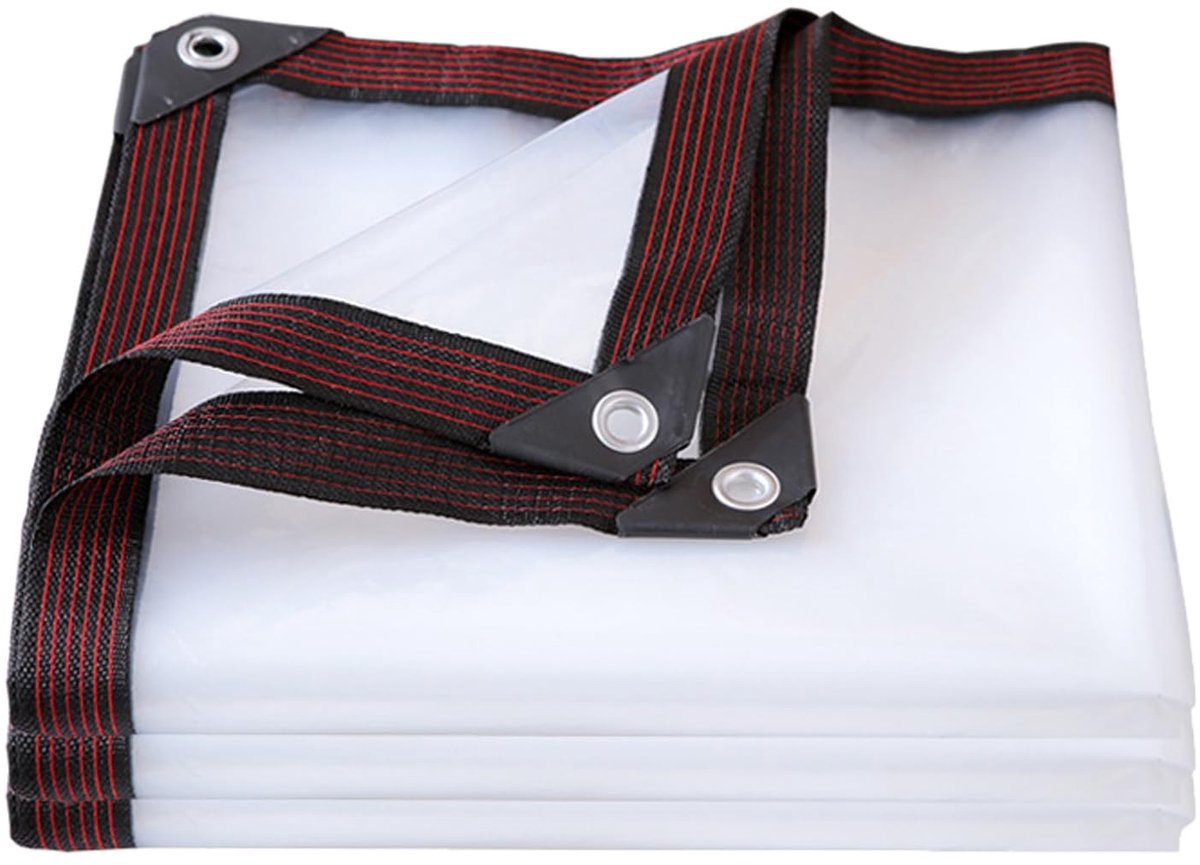 Omgoods - Transparante Waterdichte Buiten Tarpaulin met Oogjes en Touw