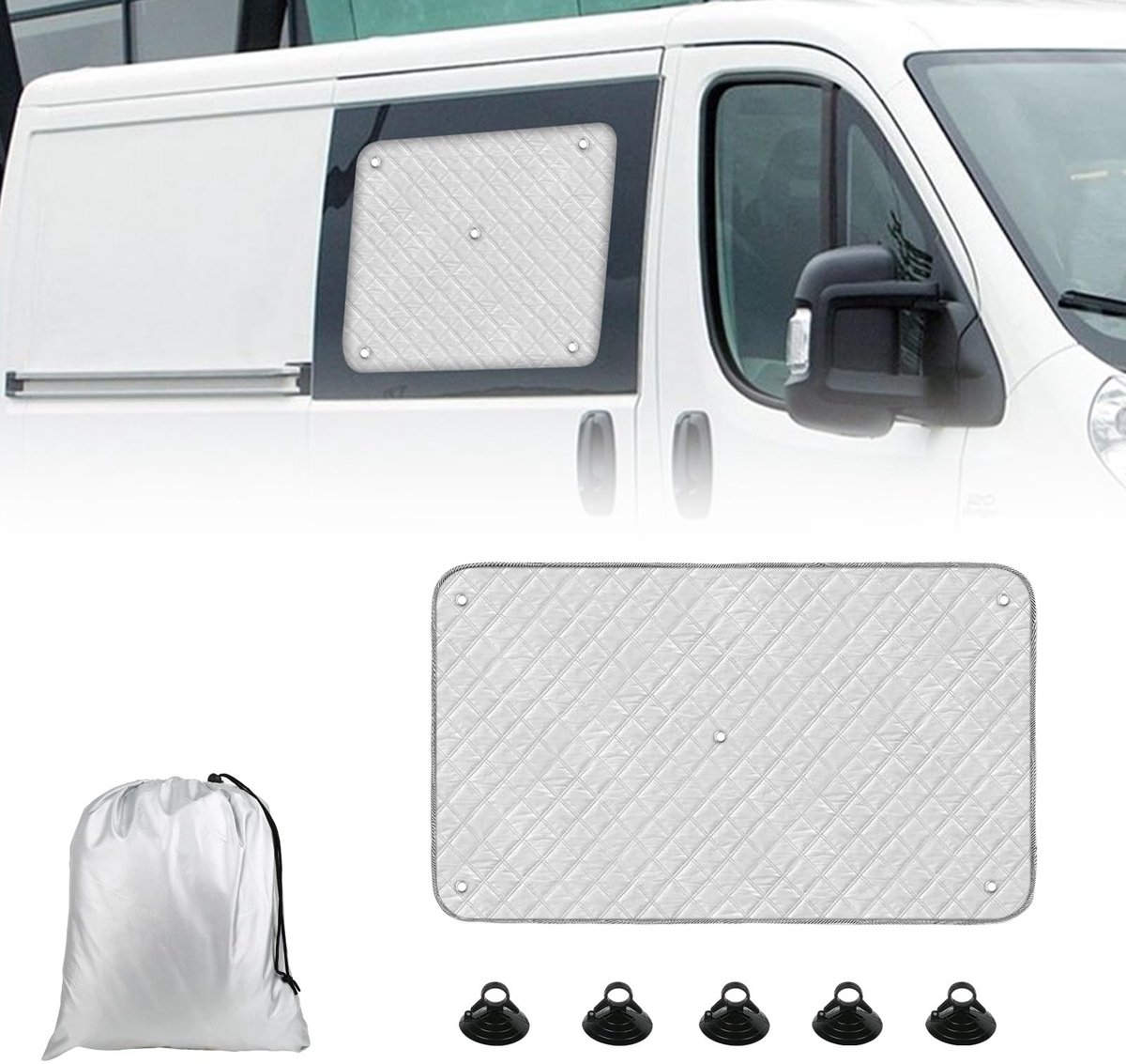 Omgoods - Zonnezeil voor Schuifdeur, Geschikt voor Ducato 2006-2025