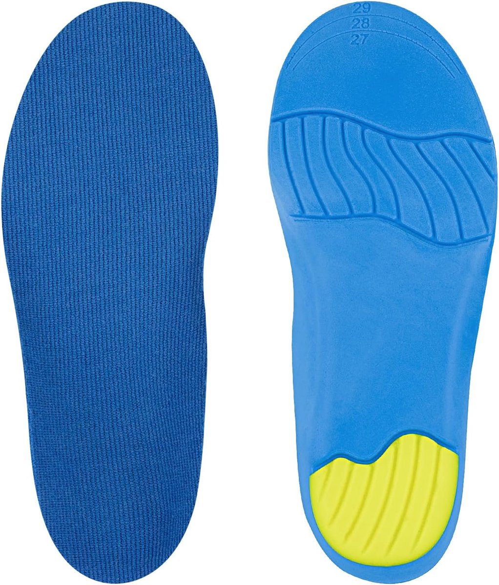 Kids Insoles Kind Inlegzolen met Boogondersteuning, Inlegzool Binnenzolen voor Jongens en Meisjes (30-32 EU)