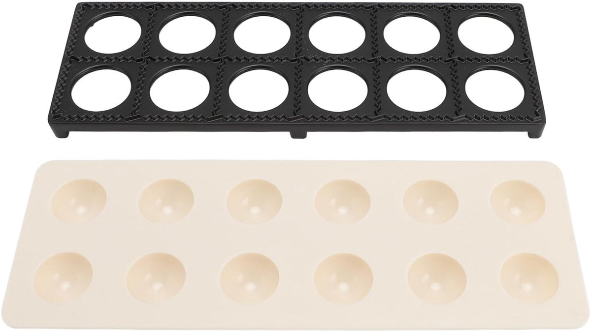 Maker Press, Aluminium Legering ABS 12 Gaten Zelfgemaakte Agnolotti Square Knoedelmaker Keukengereedschap met Het Maken van Pers, voor Homdemade Dumplings