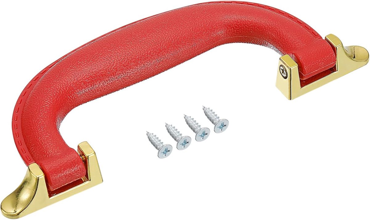 Bagage-handgrepen, 155 mm, PU-leer, trekgreep, reiskoffer, behuizing