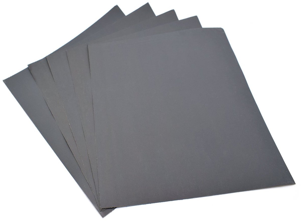 SnelShoppen - Schuurpapier Set van 5 Vellen 230 x 280mm - Grit 2000 Waterdicht Papier - Nat/Droog Siliconen Carbide voor Houtbewerking en Afwerking