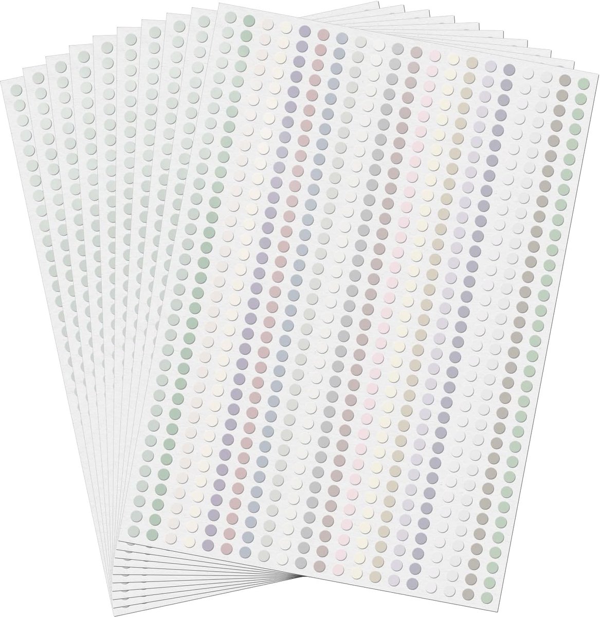 7000 stuks Morandi stippen stickers 6 mm kleurcodering etiketten