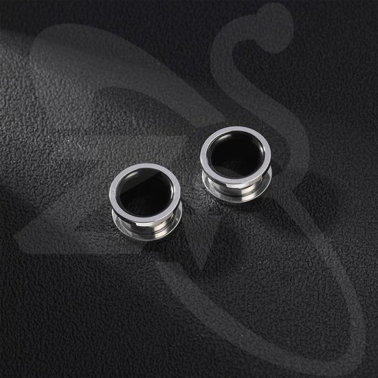 1 Paar Rvs Oor Plug Tunnel, Tunnel Gauge voor Oor 6/8/10/12/14MM, Mix Kleuren Oren Expander Body Piercing Sieraden voor Vrouwen Mannen — afbeelding 2