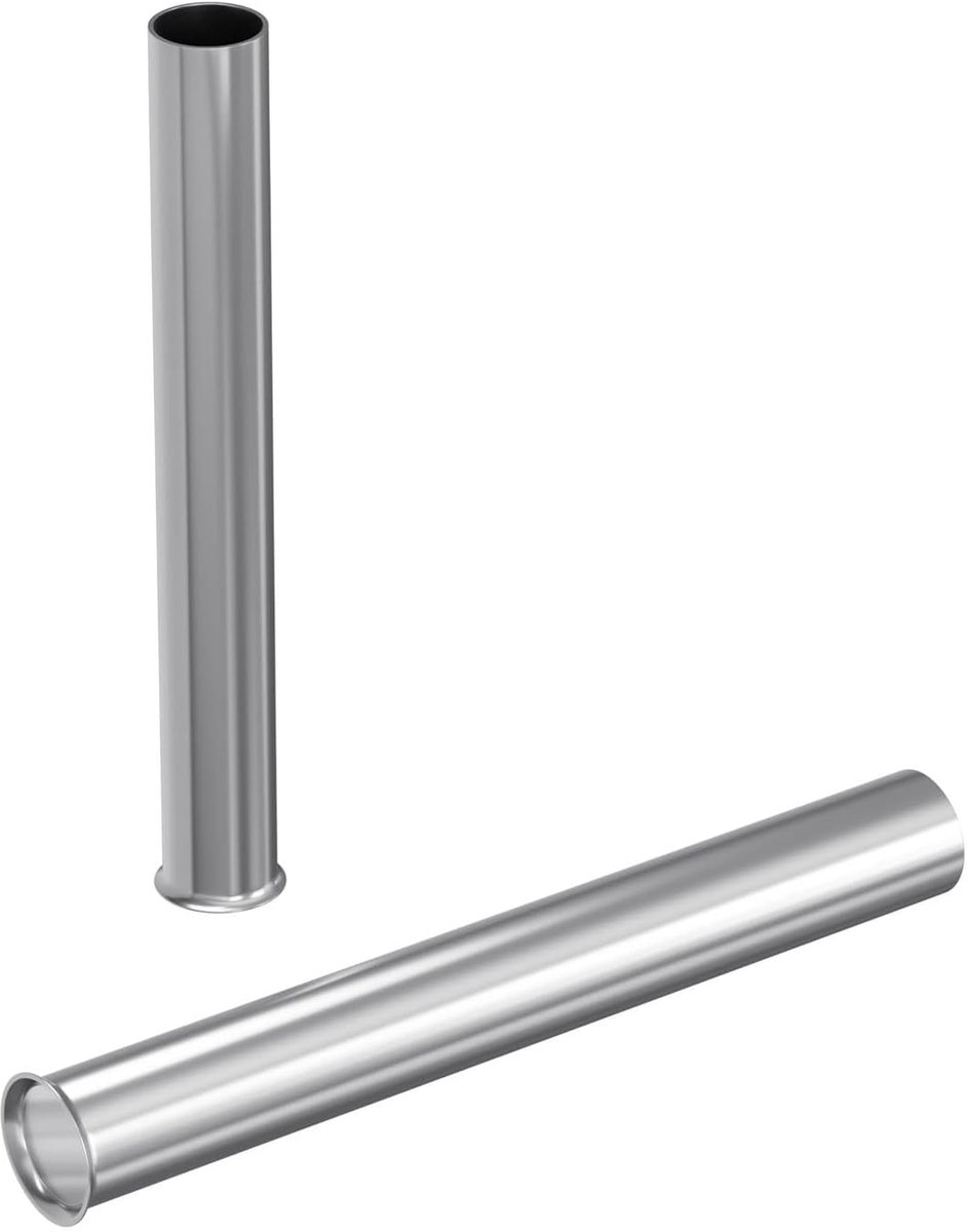 100 x 0,5mm² adereindhulzen blank ongeïsoleerd I De lengte is 8mm I Vertind om te beschermen tegen corrosie | adereindhulzen, kabelhulzen, ade