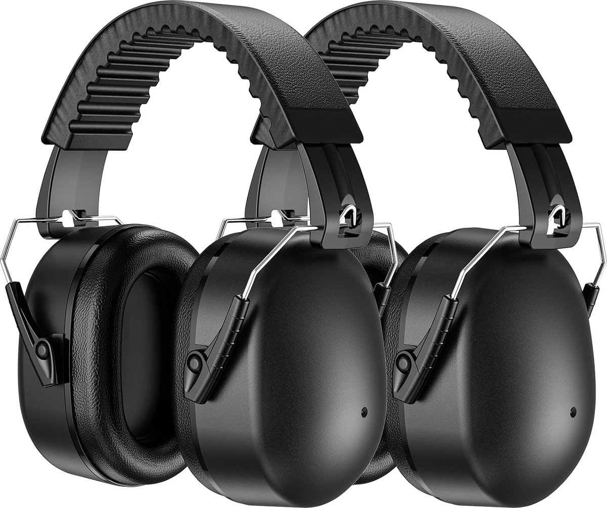 2 Packs Ear Defenders Volwassenen, SNR 32dB Ruisonderdrukking Hoofdtelefoon voor Kinderen Autisme