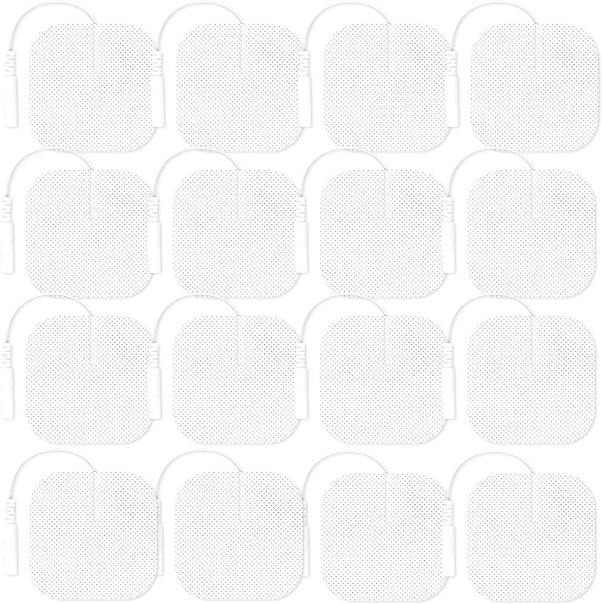 48 stuks Tens Elektroden Pads, 4 x 4 cm set voor hervulling zelfklevende gel-elektroden pads, zelfklevende elektroden, Tens apparaat elektroden, zelfklevende vervangende pads, geschikt voor