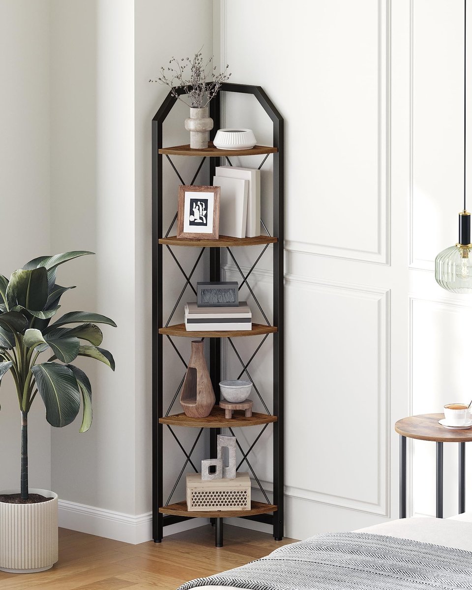 Omgoods - 5-Tier Hoekplank voor Slimme Opslag en Decoratie