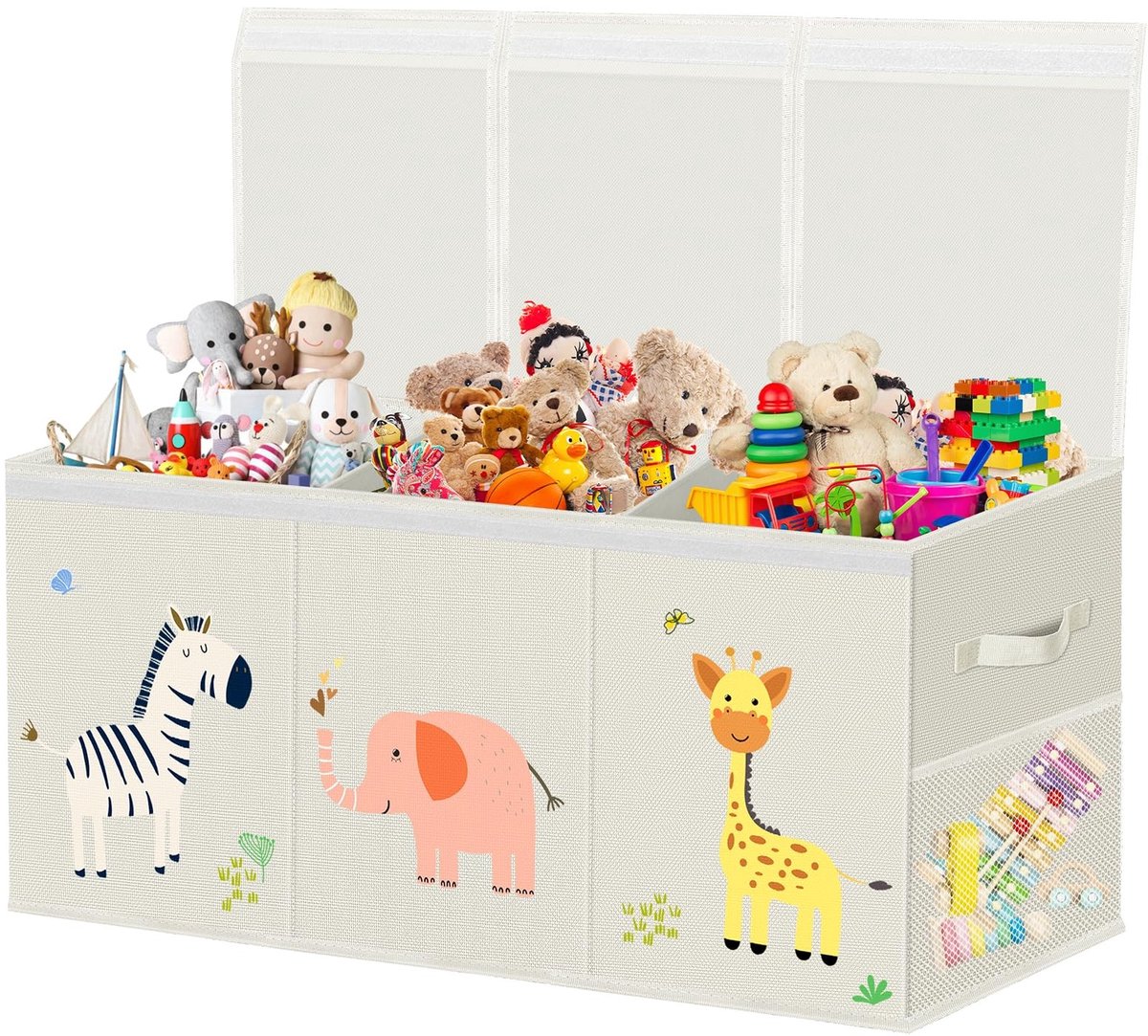 Omgoods - Kinder Speelgoedbox met Deksel en Indeling