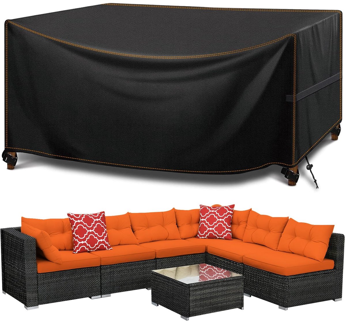 Omgoods - Waterdichte Beschermhoes voor Tuinmeubelen 213 x 132 x 74 cm