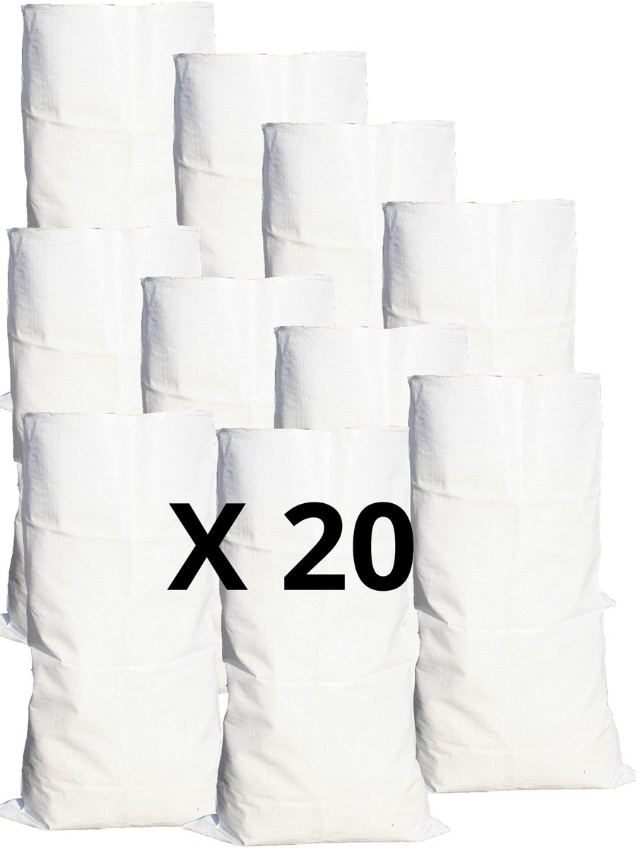 Omgoods - Set van 20 Polypropyleen Zakken 55 x 95 cm voor Bouw en Tuin
