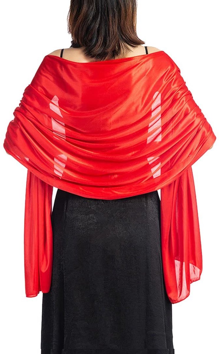 Omgoods - Elegante Satin Stola Sjaal voor Dames bij Ceremonies