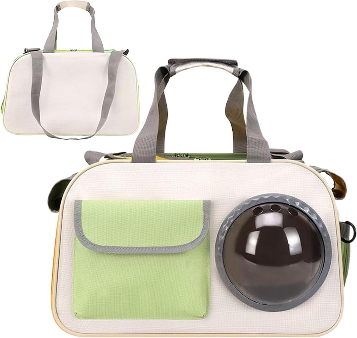 Katten Schouder Tas - Reis Mand - Huisdier Vervoer - Ademend Draagbaar - 426 x 292 x 131 cm - Groen