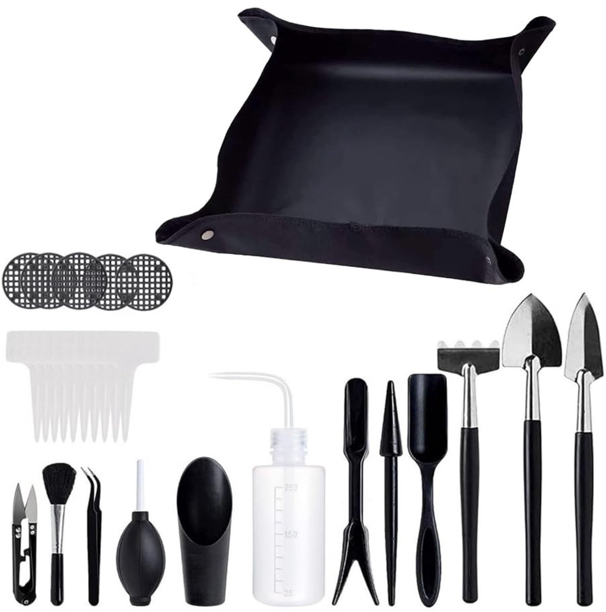 Omgoods - 28-delige Mini Tuinset voor Succulenten en Bonsai - Handgereedschap voor Planten