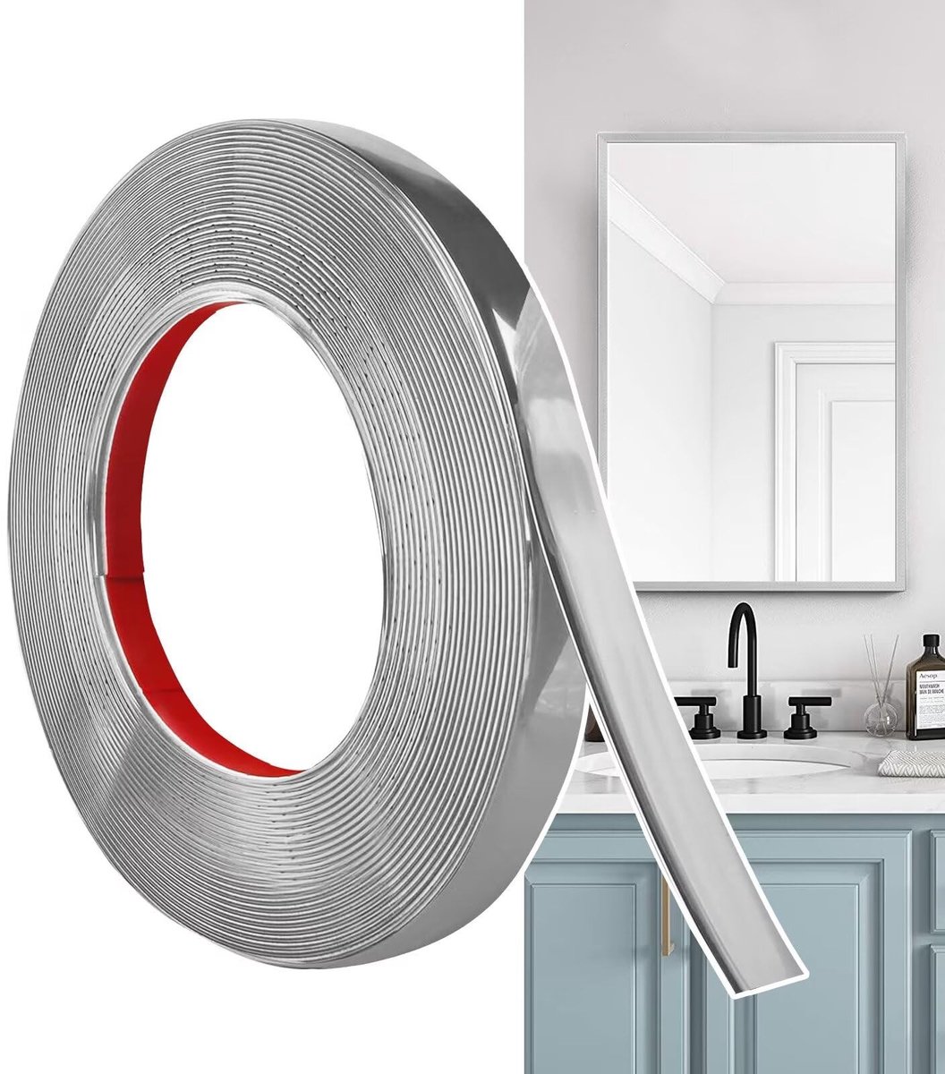 Omgoods - Zelfklevende Decoratieve Strip voor Muur en Tegels, Waterbestendig en Flexibel