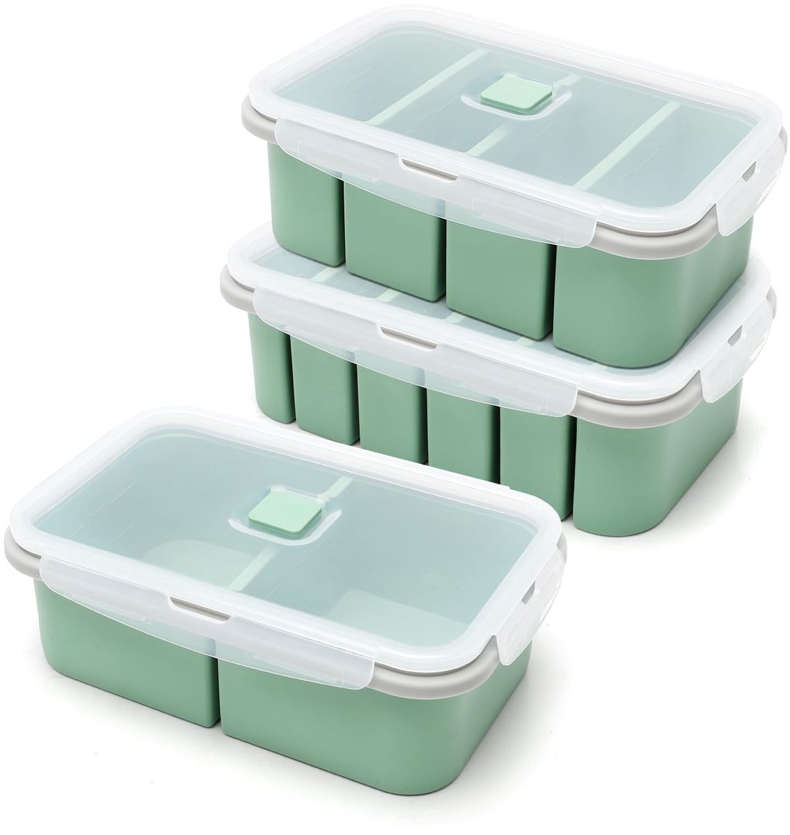 Omgoods - Set van 3 Siliconen Soepvriescontainers