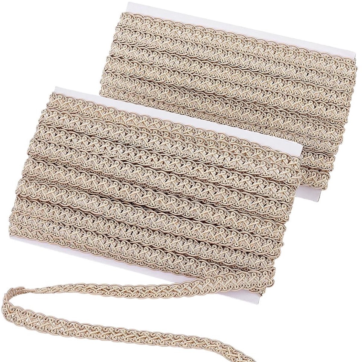 Omgoods - 26 Yards Gimp Braid Trim 5/8" - Bruin Polyester voor Naaien en Decoratie