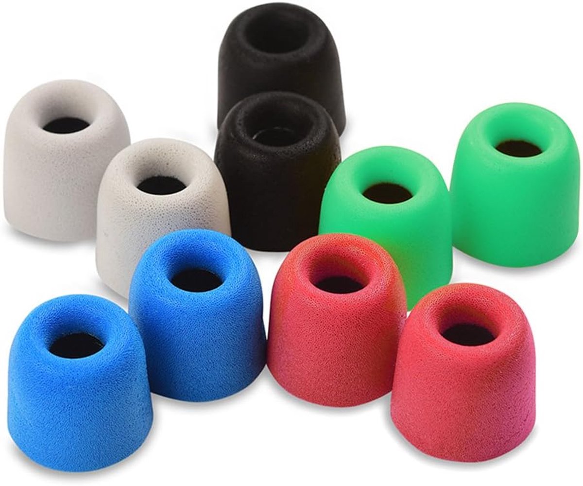 Memory Foam Earbud Tips 4.9mm for In-Ear Headphones – 5 Pairs (10pcs) Soft Comfort Fit – Compatible with Most - ShopVlot