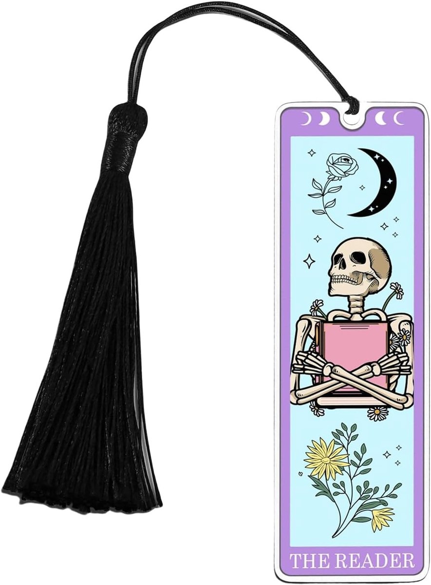 Boekliefhebbers Cadeaus voor Vrouwen - Grappige Boekenleggers voor Mannen en Vrouwen - Tarot en Skelet Ontwerpen voor Lezers