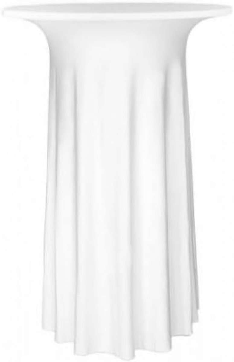 Statafelhoes Luxor - Tafelrok Professioneel - Feestelijke Aankleding - Perfecte Pasvorm - 70-72 cm - Wit