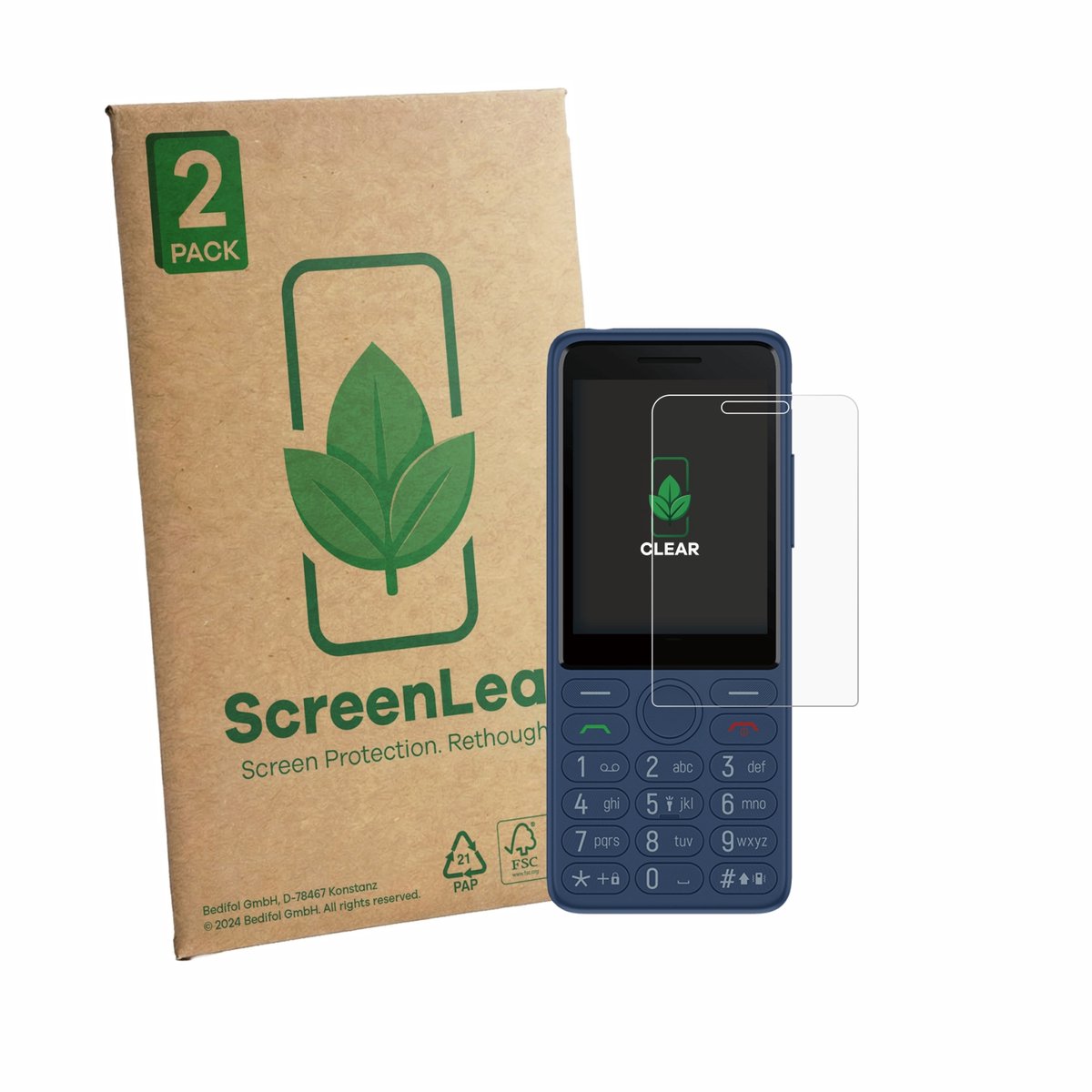 2 Stuks Screenprotector voor TCL OneTouch 4042s - Hoogwaardige Beschermfolie transparant