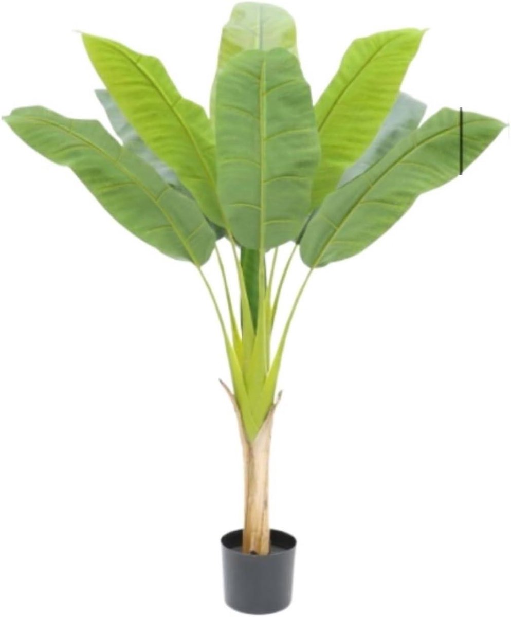 Nep Bananenboom - Kunstplant Boom - Woondecoratie - Realistische Bladeren - 120 cm - A