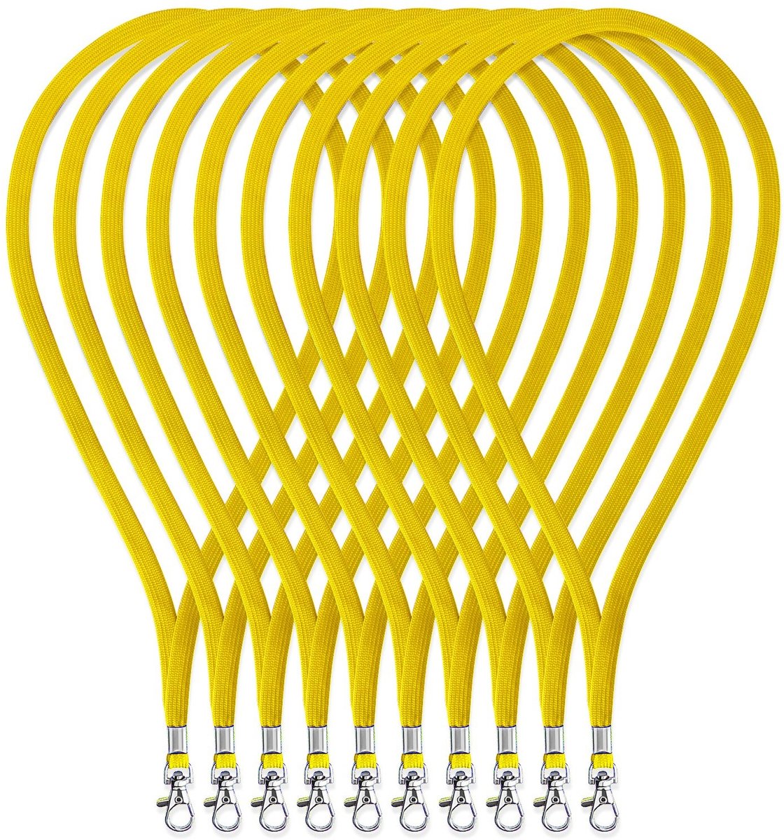 Omgoods - 100 Stuks 45cm Neopreen Sleutelhangers met Klem
