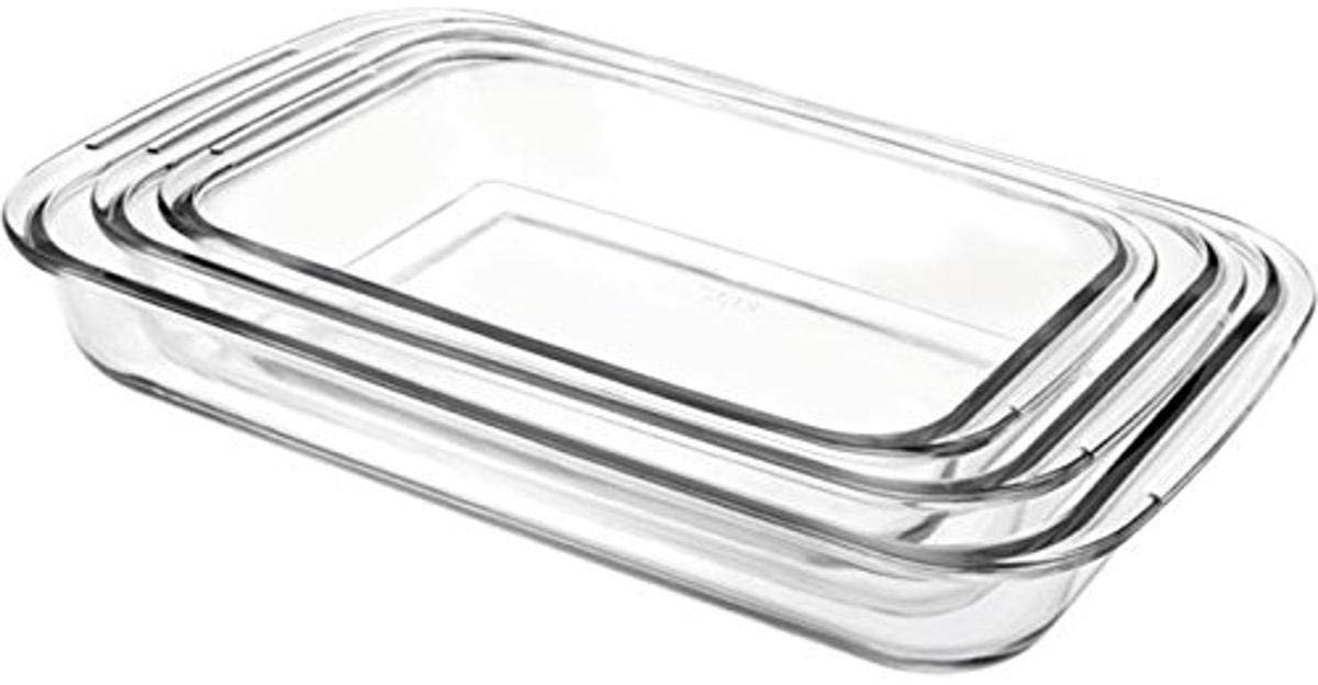 Omgoods - Set van 3 Rectangles in Antiek Zwart Glas