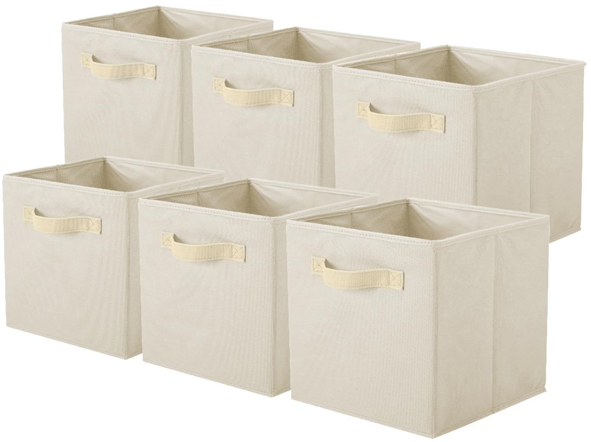 Omgoods - Opvouwbare Beige Opbergdoos voor Thuis en Kantoor