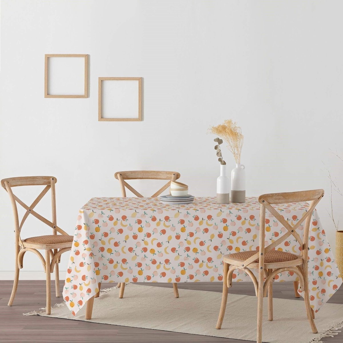 Omgoods - Vuilafstotend Tafelkleed van Katoen met Hars 200 x 140 cm