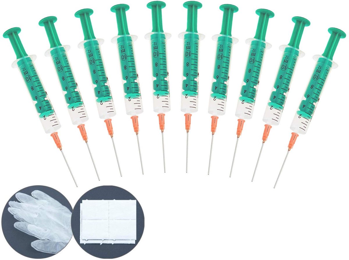 Omgoods - Set van 10 Spuiten met Blunt Needles voor Diverse Toepassingen