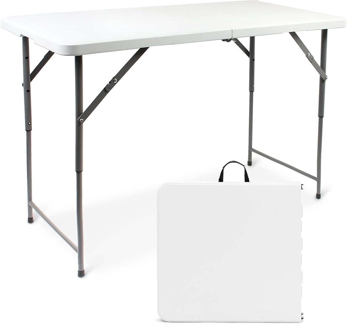 Omgoods - In hoogte verstelbare Campingtafel met Draaghandvat