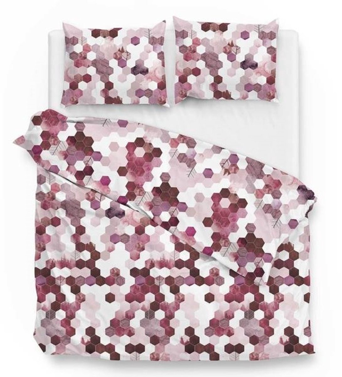 ZoHome Pax Dekbedovertrek - Tweepersoons - 200x200/220 cm - Pink
