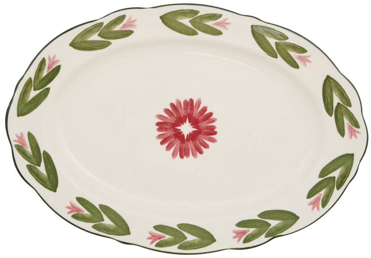 Plat oval Mona 21x33cm vert