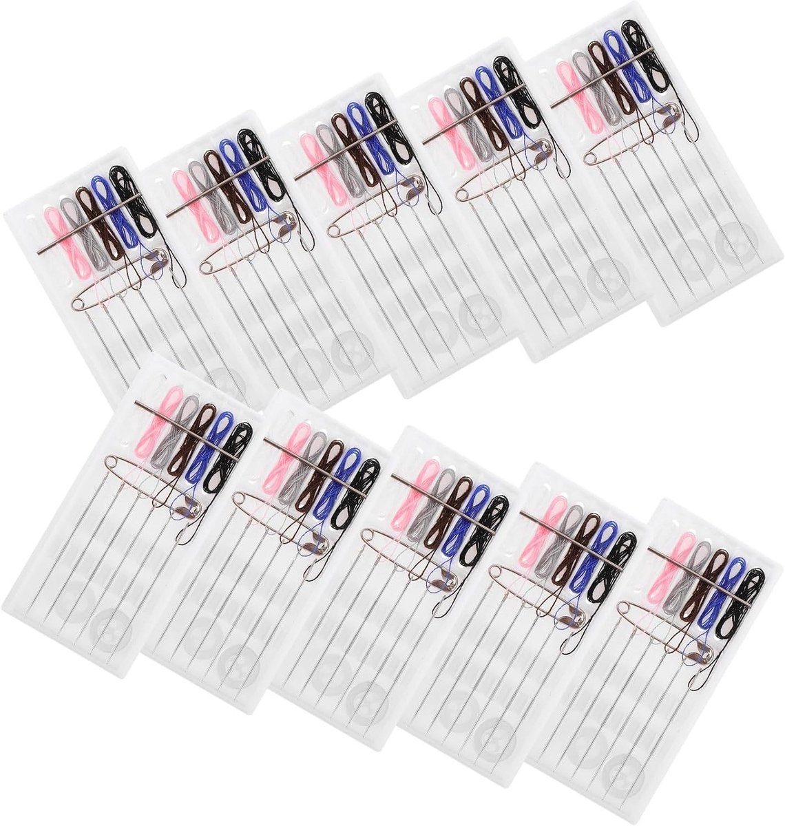 Mini Naaisetjes - Reis Naaipakket - Kleding Repareren - Compact en Draagbaar - 7.6 cm - Diverse kleuren