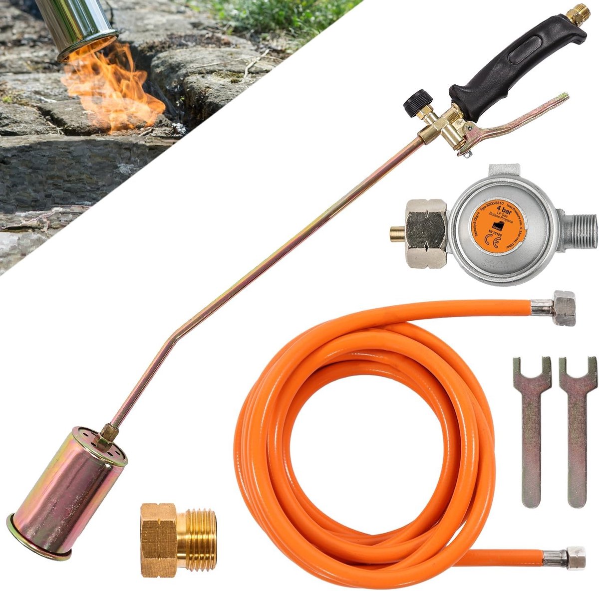 Gasbrander - Metalen - Krachtig tot 58 kW - Ergonomisch ontwerp - Voor Onkruidverbranding en Lassen