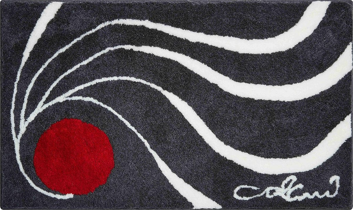 SnelShoppen - Designer badmat COLANI, Ultra zacht en absorberend, Antislip, 70x120 cm, antraciet, 5 jaar garantie, Badkamer, Luxe, Hoogwaardige kwalit