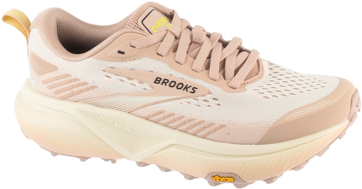 Brooks Cascadia 20, Vrouwen, Roze, Hardloopschoenen, maat: 42