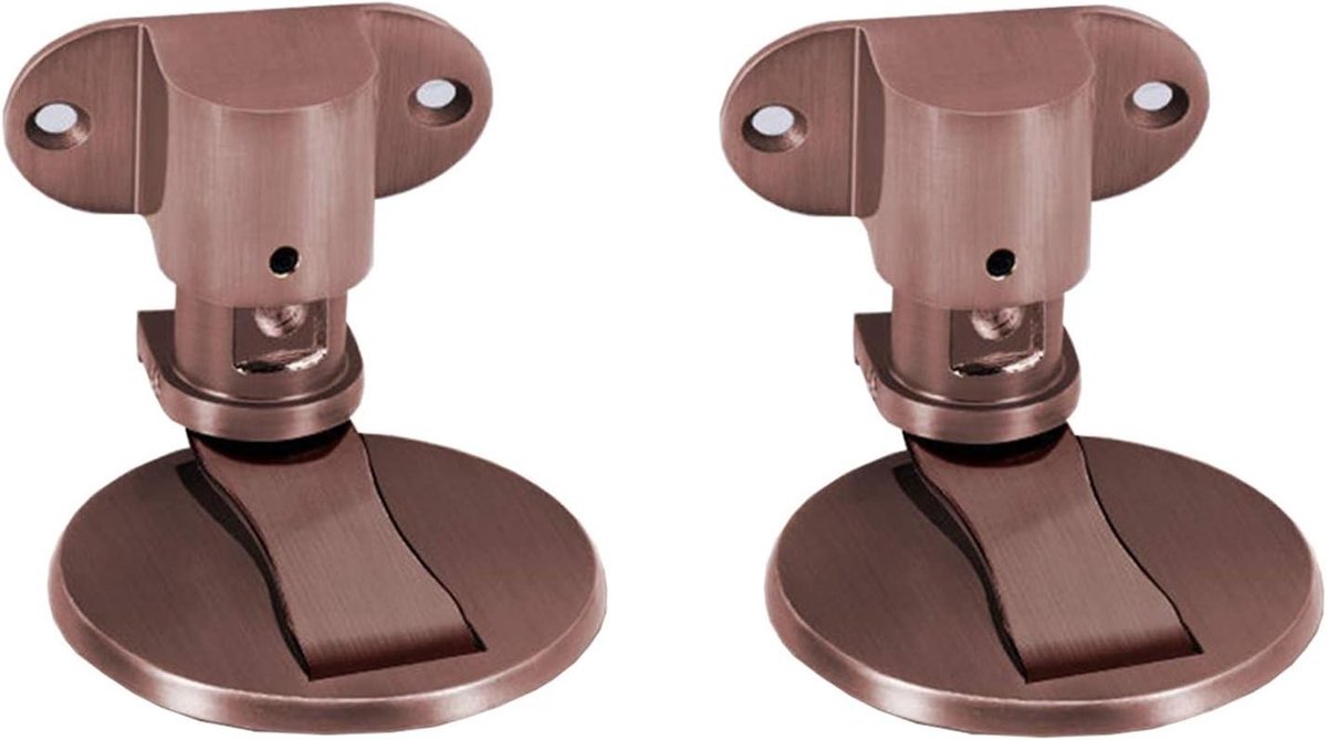 Magnetische Deurstop - Deurvanger Deurhouder - Deur Open Houden - In Hoogte Verstelbaar - 2 Stuks - Koper