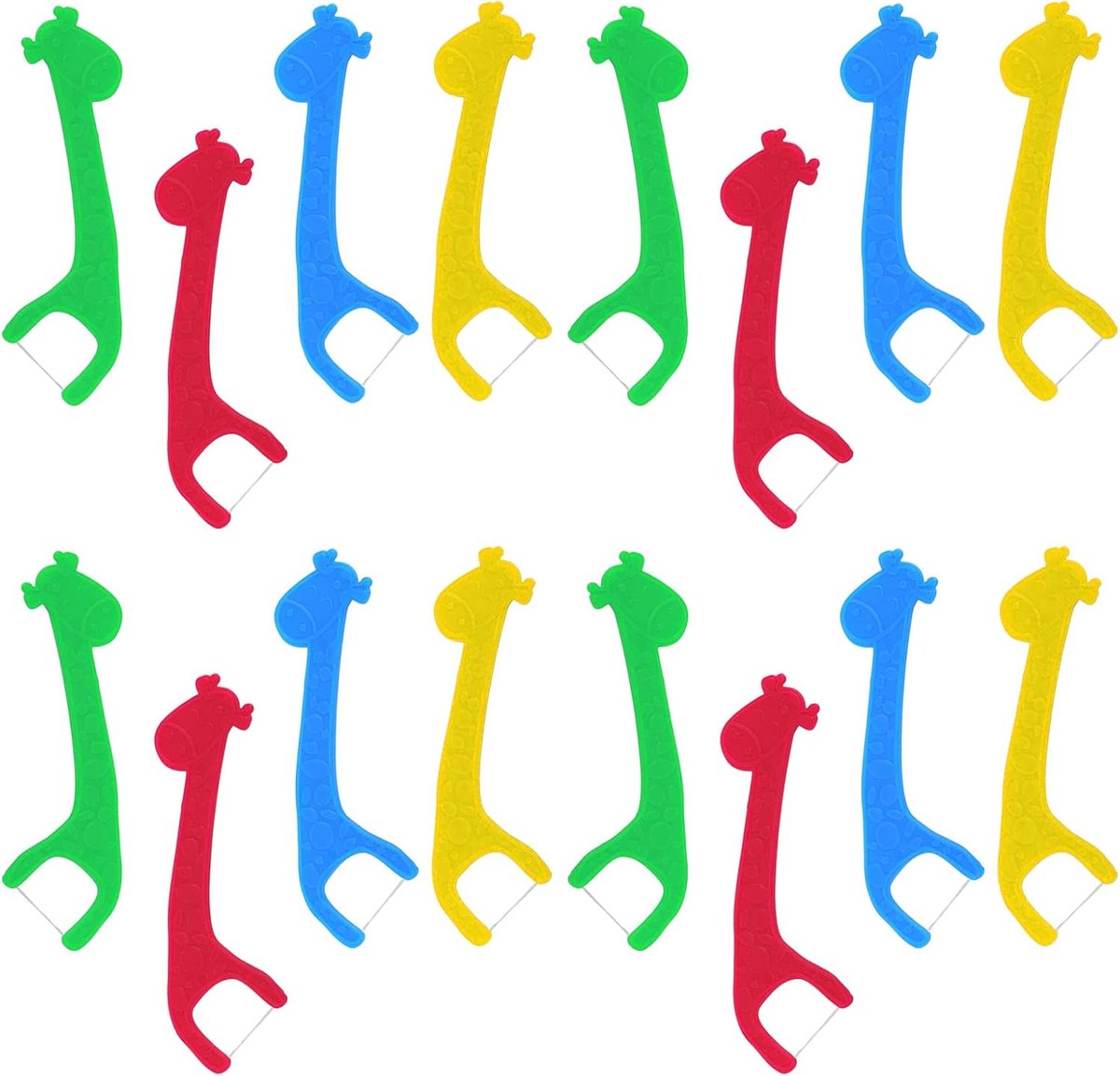 Children's dental floss 40 pieces toothbrushes for cleaning plaque and food residues - ShopVlot