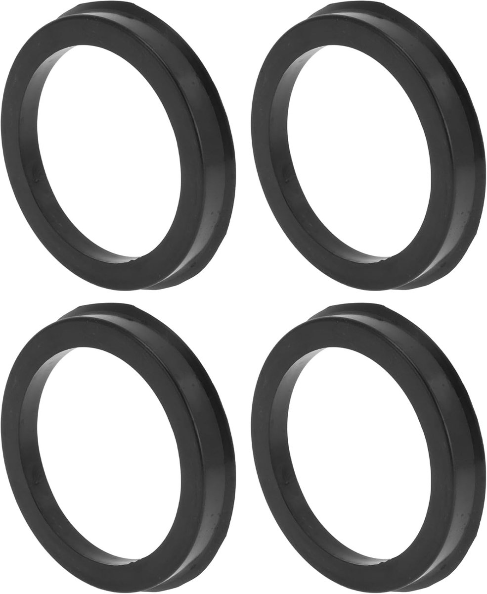 Car Wheel Hub Centric Rings OD 72mm to ID 56.6mm Wheels Center Shaft Shock Absorbing Hubrings Polycarbonate Black - ShopVlot