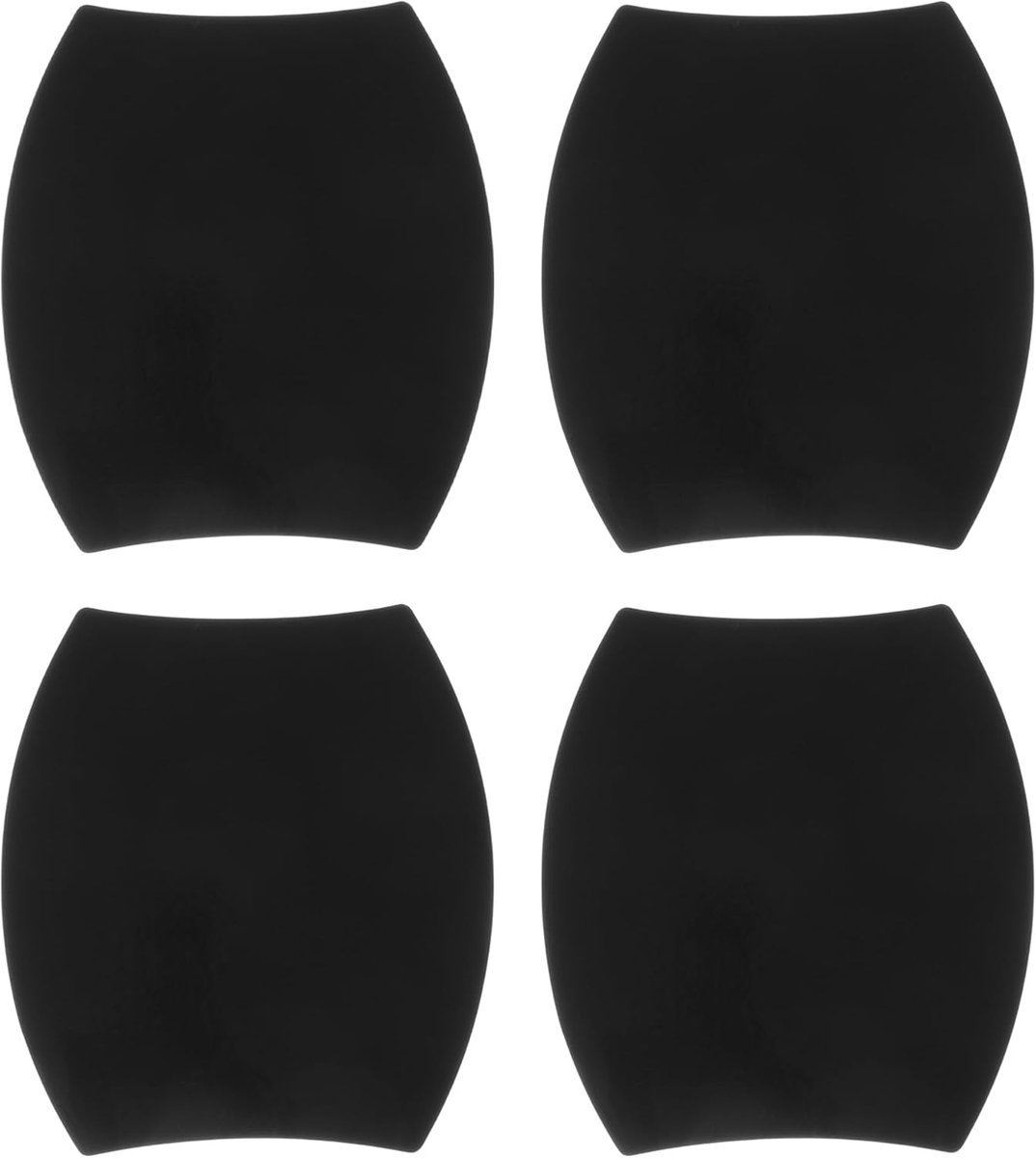 4 stuks 90 x 100 mm universele stickers voor autodeur - beschermfolie voor autodeurklink krasbestendig - zwart - ShopVlot