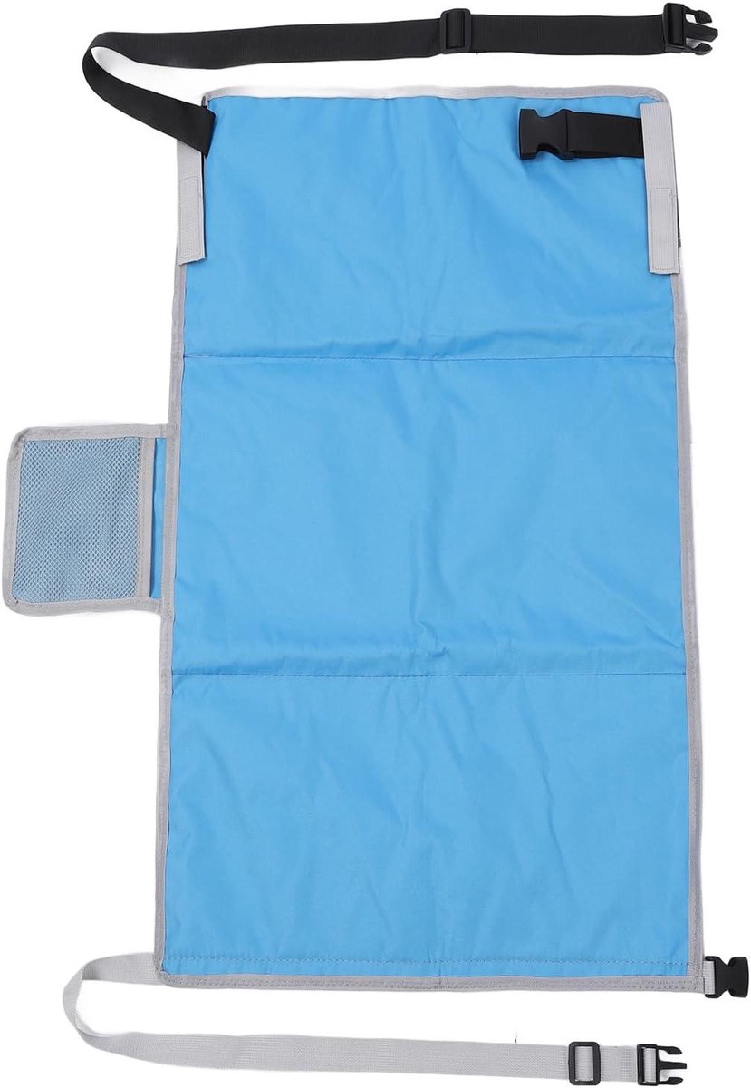 Vliegtuigstoelverlenger - Beensteun baby - Comfortabel reizen - Verstelbare lengte - 77x43cm - Zwart