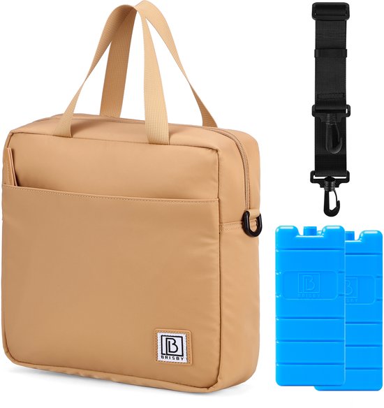 Brisby 4 Laags Geïsoleerde Koeltas - Lunchtas 7 liter - Camel Brown van Brisby — afbeelding 2