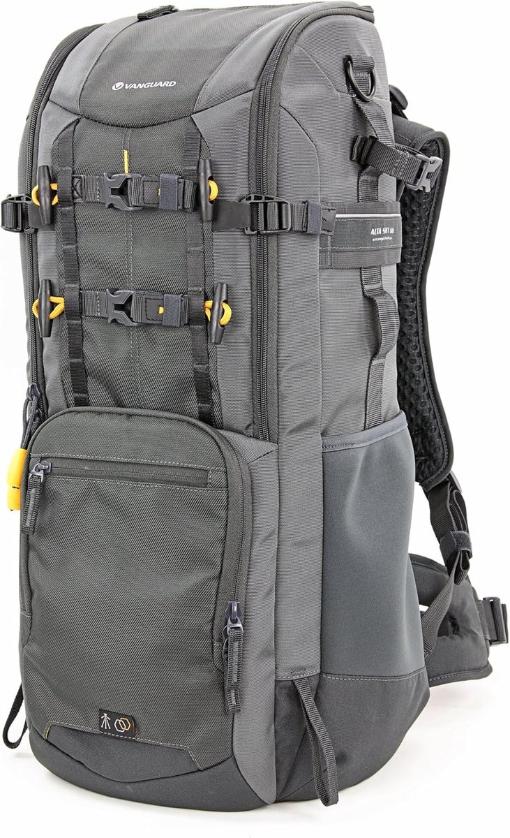 SnelShoppen - Pro Camera Rugzak 30L voor Telelens tot 800mm - Grijs - Geschikt voor DSLR, Inclusief Tabletvak, Gemakkelijk Toegang, Ruimte voor Statie