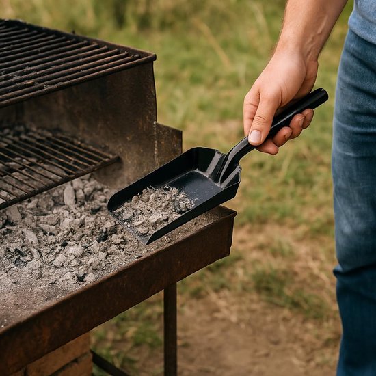 Metalen schep voor open haard en grill - geëmailleerd ijzer — afbeelding 2