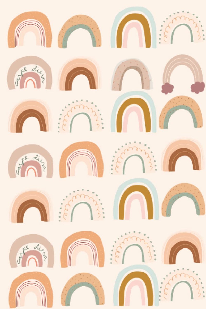 neutral rainbow paperback notebook: neutral journal