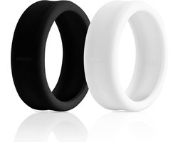 SnelShoppen - 2 Stuks Silicone Ring Beschermers, Geschikt voor Oura Ring Gen 4 en Gen 3, Elastische Anti-Scratch Siliconen Ring Cover voor Mannen en V