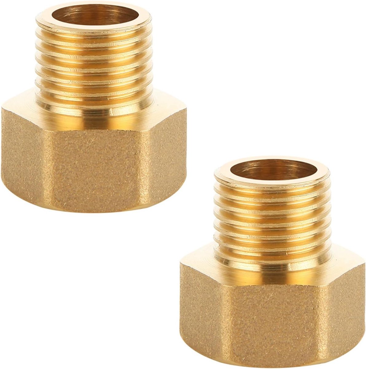 Brass reducer 1/2 inch IG x 3/8 inch AG - robuust - perfecte gasverbinding - ideaal voor gasapparaten - ShopVlot